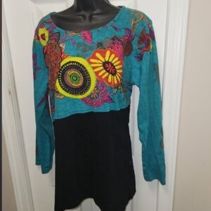 Leopards & Roses Colorful Top.